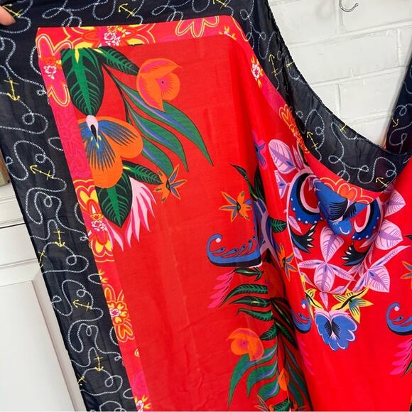 Desigual Tropical Nautical Print Large Scarf OS - Picture 2 of 8